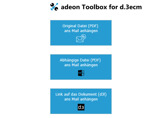 adeon Toolbox für d.3ecm