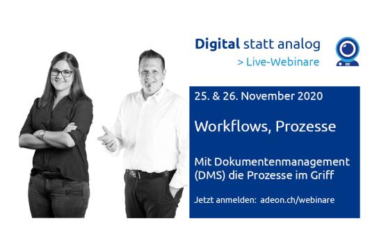 Live-Webinare Prozesse digitalisieren