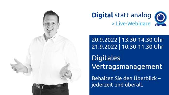 Live-Webinare Vetragsmanagement